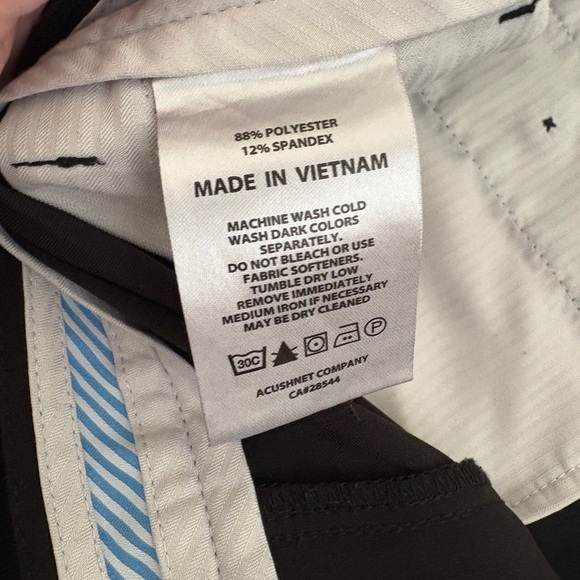 FootJoy Men's Classic Black Golf Shorts - Picture 4 of 6